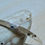 Thumbnail: Beaten Finish Asymmetrical Solid Silver Bangle