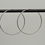Thumbnail: Silver round edge Hoops