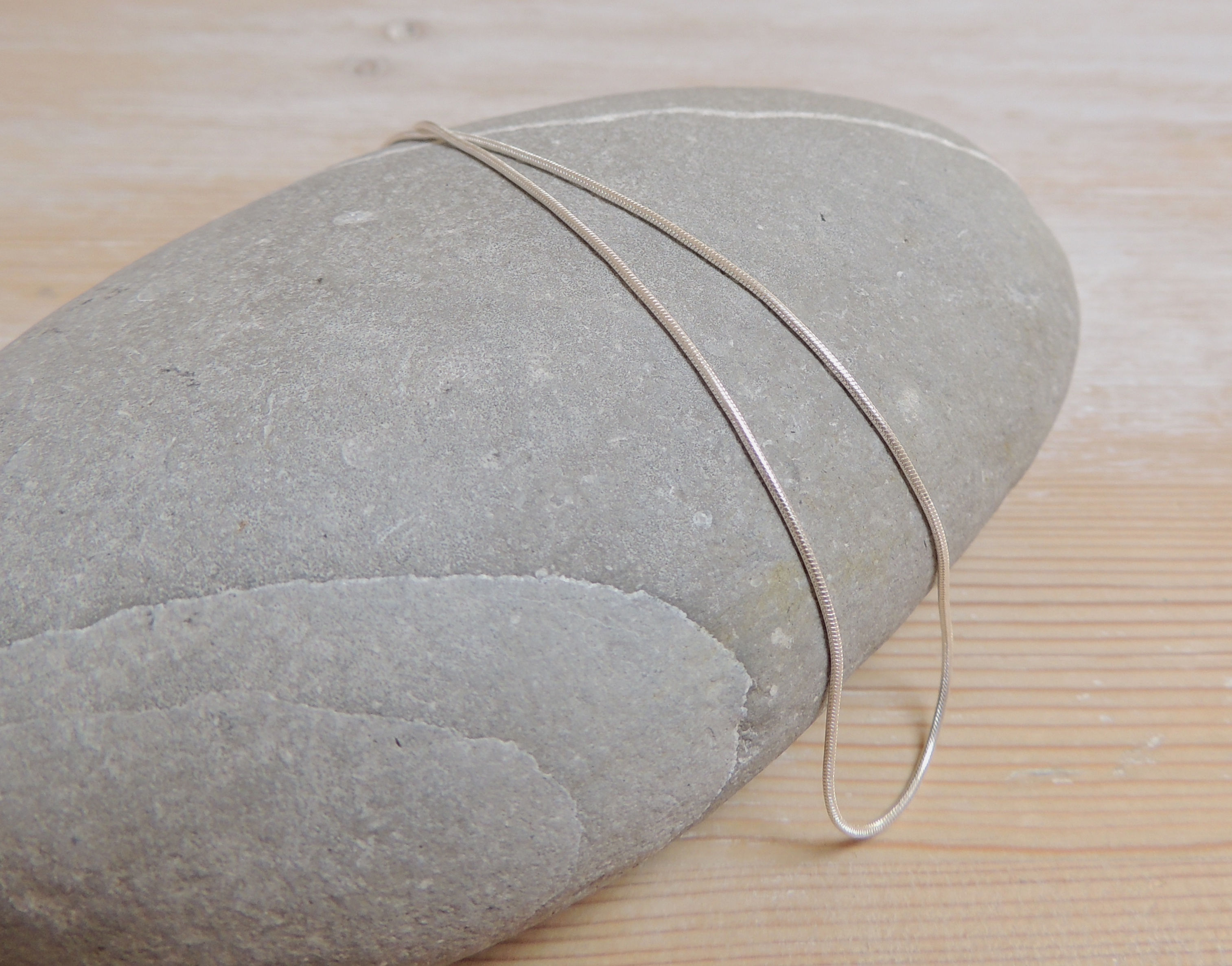 Thin Silver Snake Chain 1mm