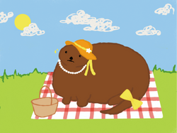 [036] lady rosa de la chonk at a picnic