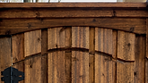 cedar fence gate arc design
