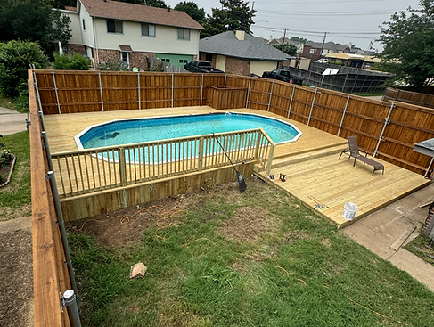 Fence and deck build