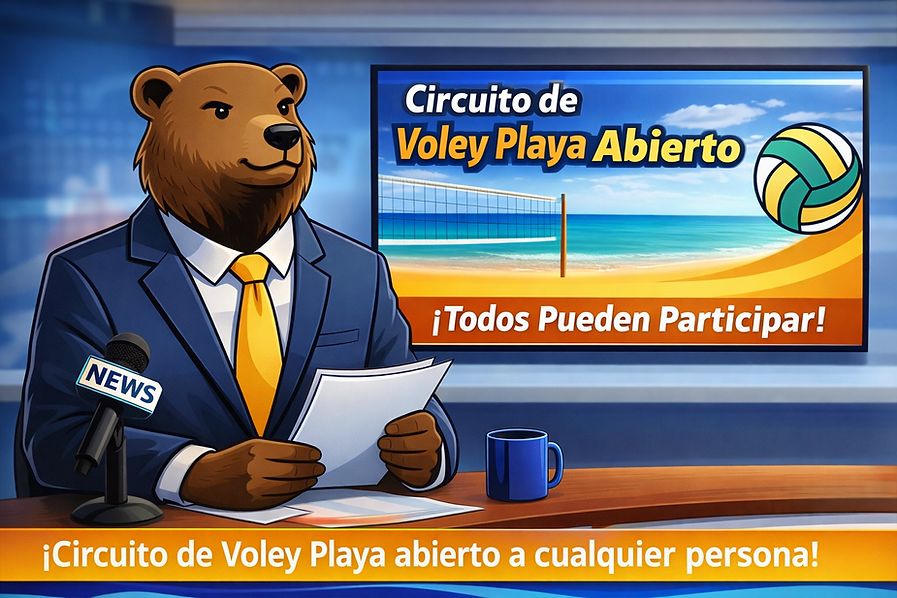 Oso presentador anuncia circuito de vóley.png