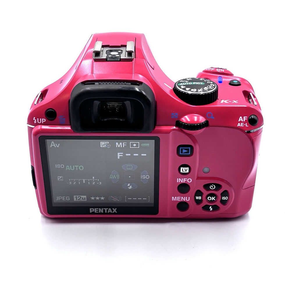 Thumbnail: Pentax K-x Red DSLR Camera Body K-Mount w/Body Cap - Shutter Count 1,658