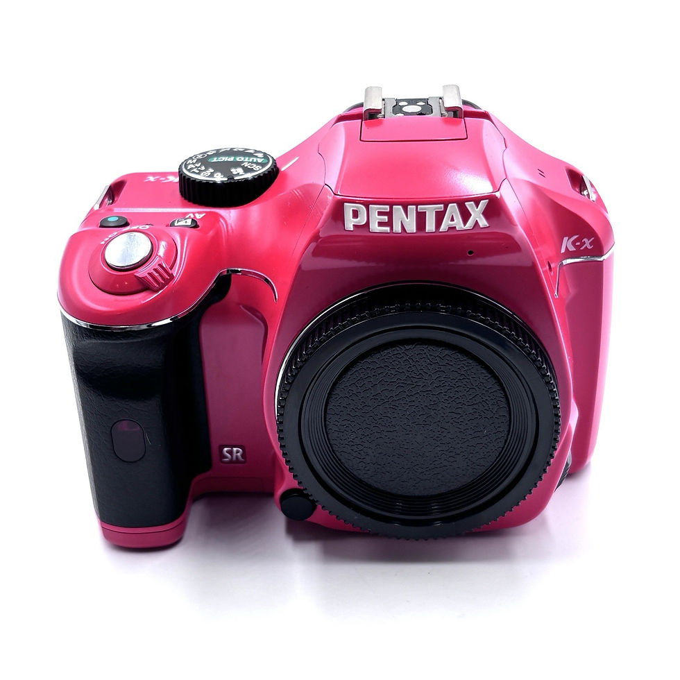 Thumbnail: Pentax K-x Red DSLR Camera Body K-Mount w/Body Cap - Shutter Count 1,658