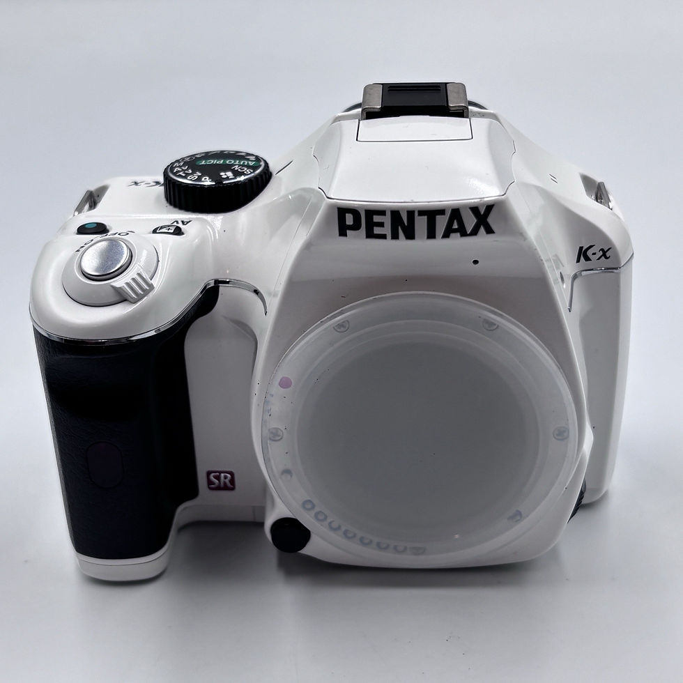 Thumbnail: Pentax K-x White DSLR Camera Body K-Mount w/Body Cap - Shutter Count 30,173