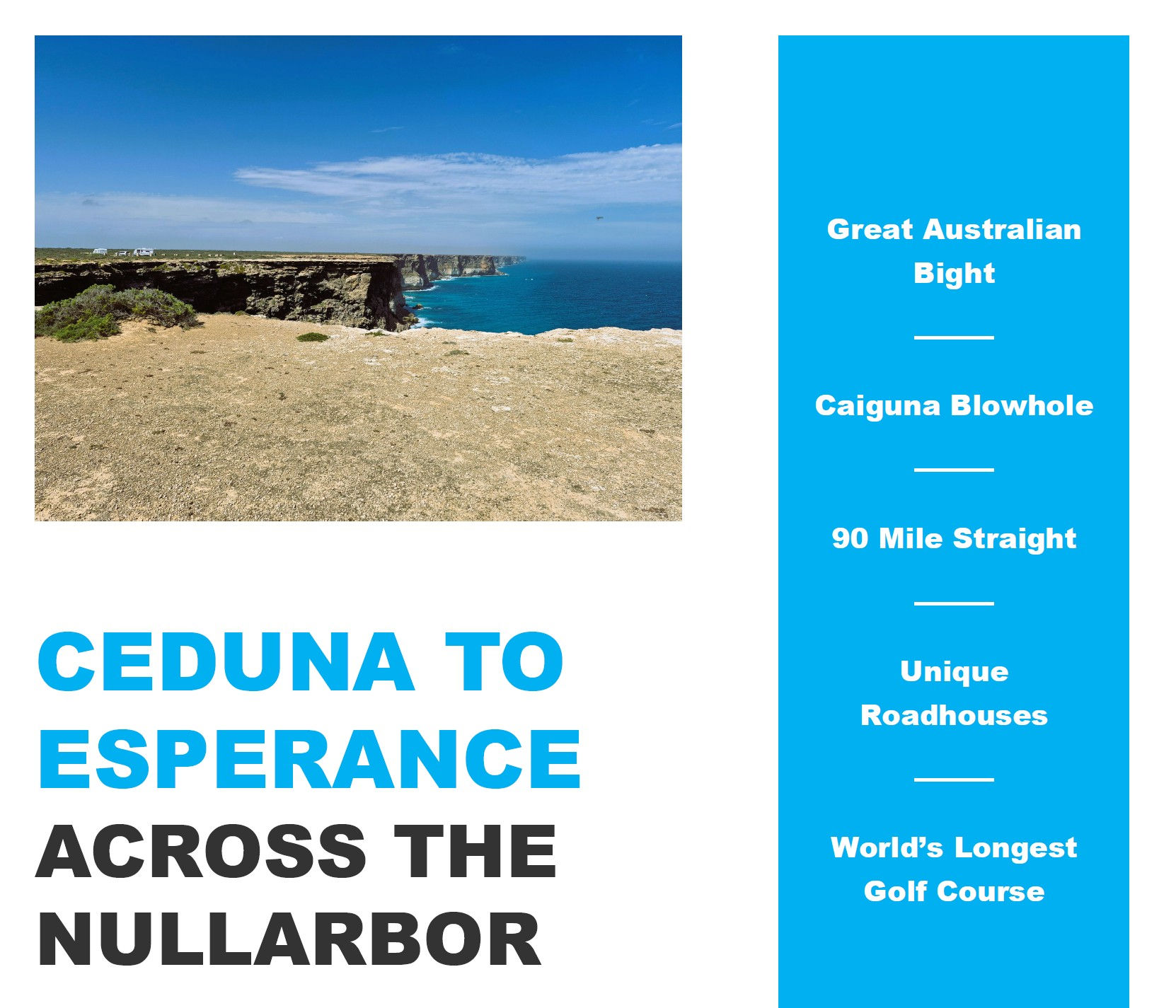 Ceduna to Esperance - across the Nullarbor