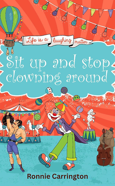 Front Cover - Stop Clowning Book with author.jpg