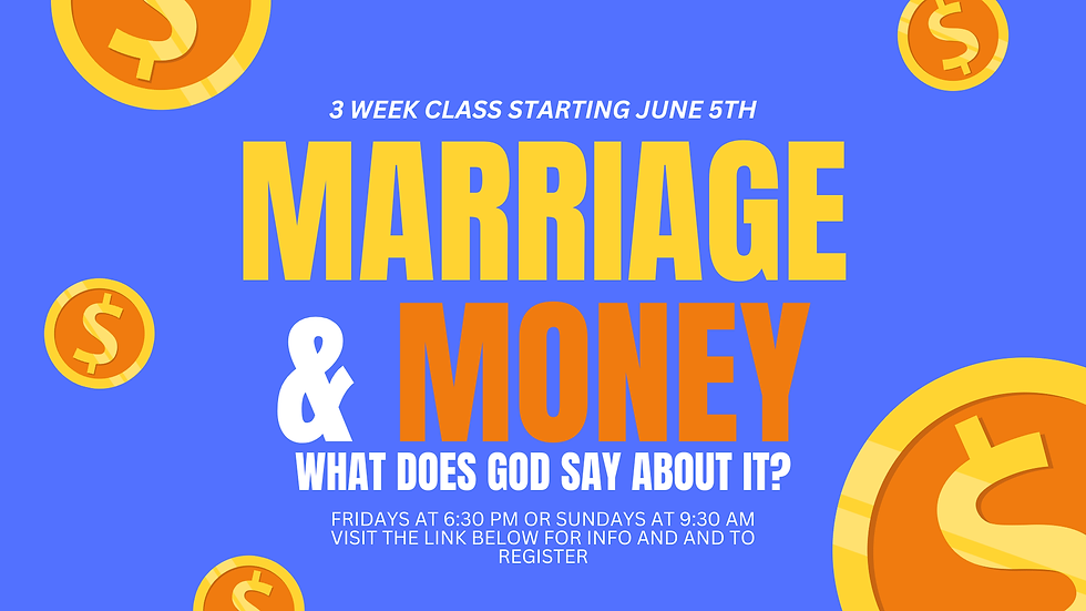 Marriage & Money Class