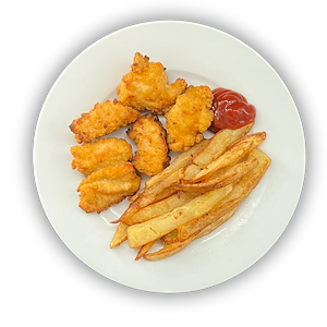 Chicken Nuggets With French Fries