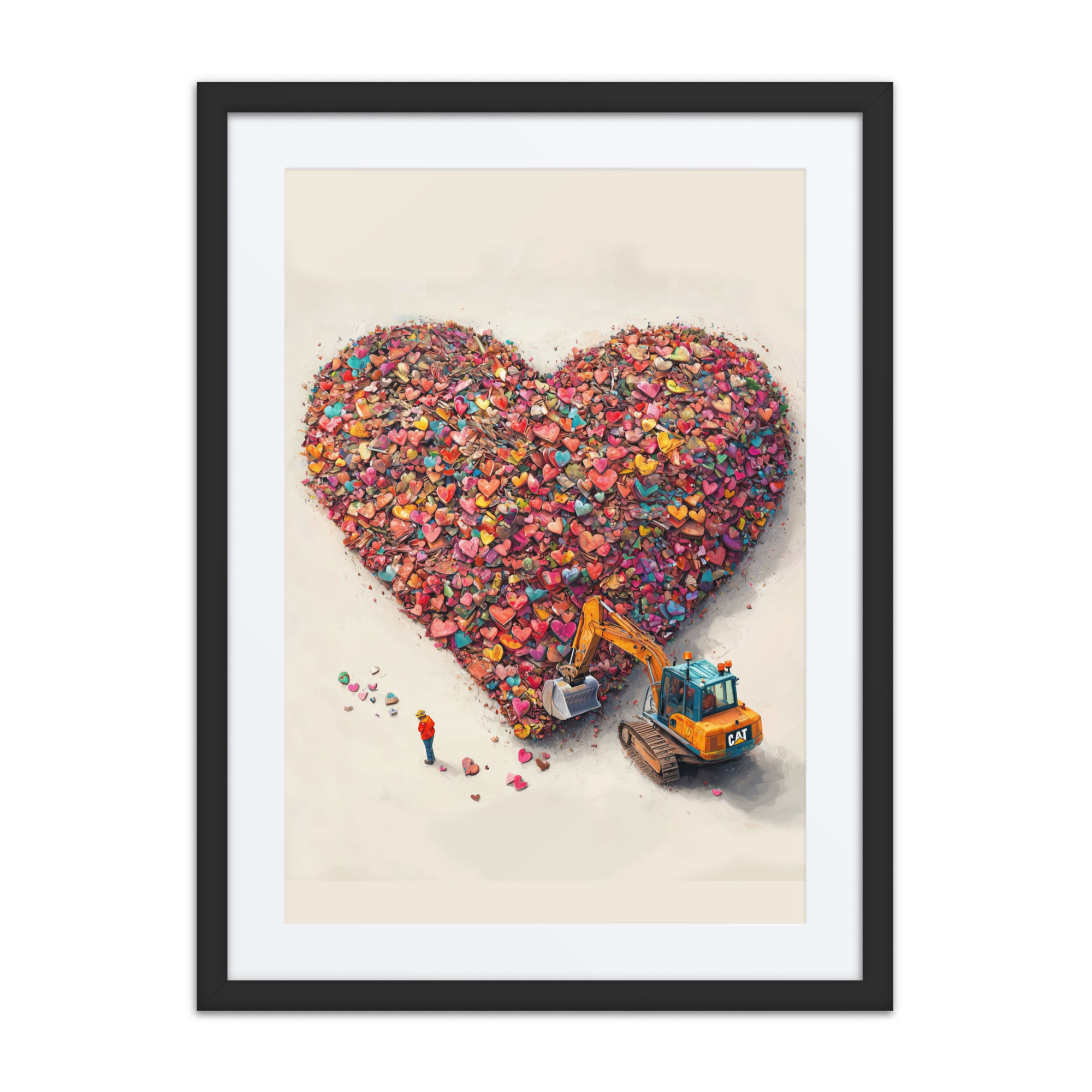 Love you Heaps Framed poster