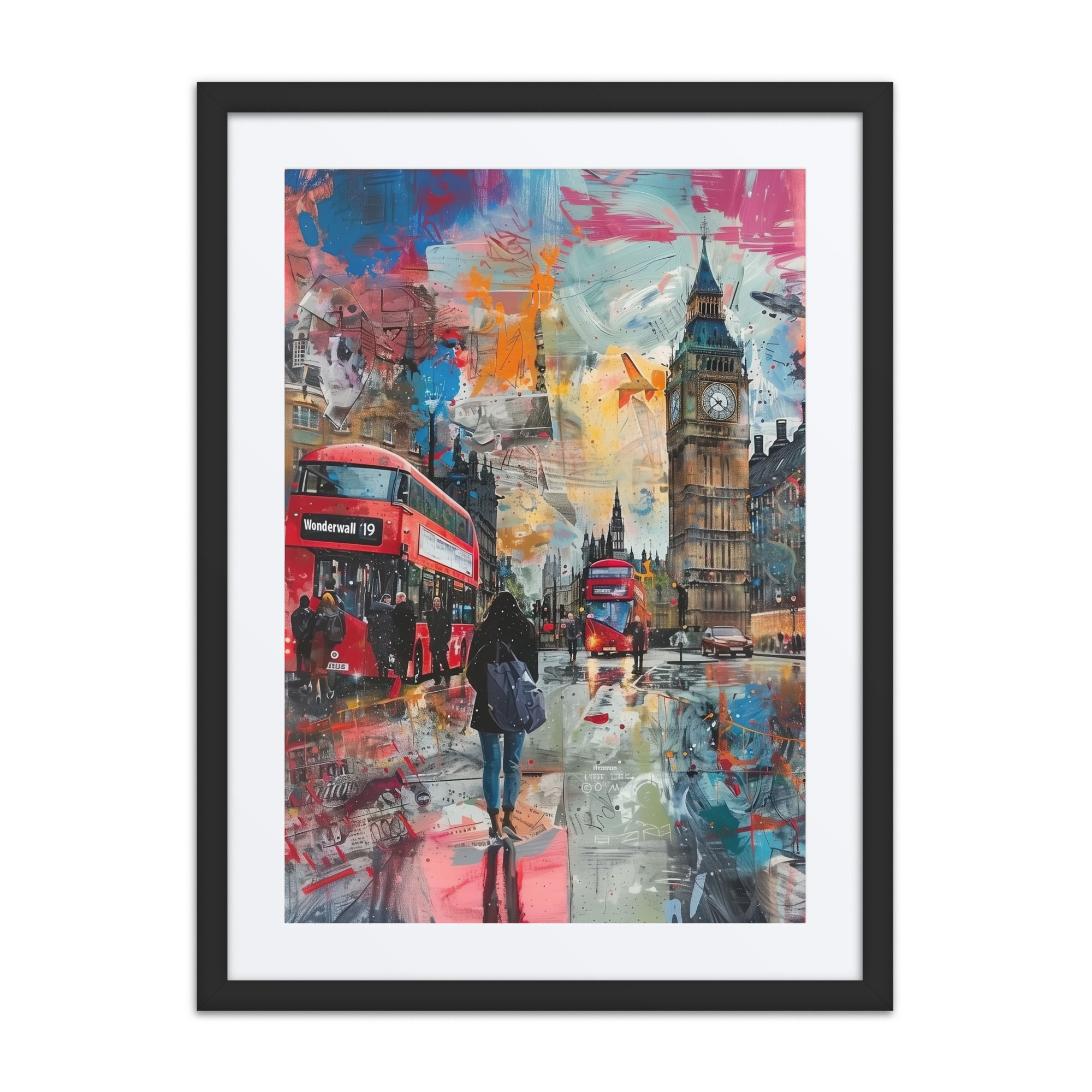 London Bus Framed poster