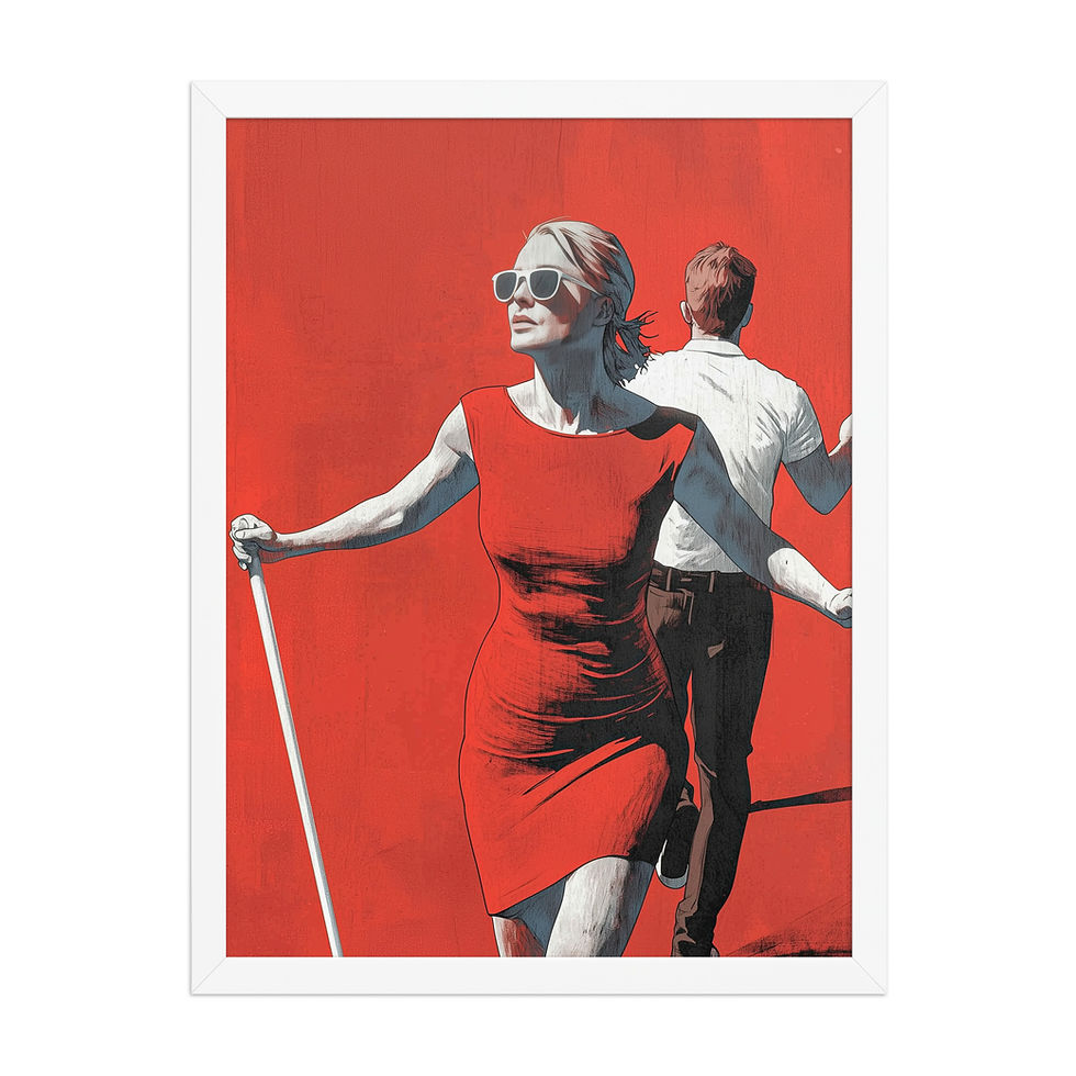 Thumbnail: Love is Blindness Framed matte paper poster