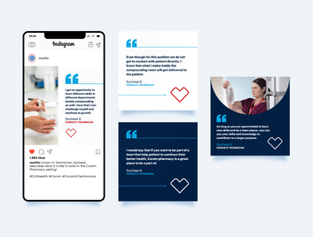 CVS Health x Coram Employee Quote Social Graphics