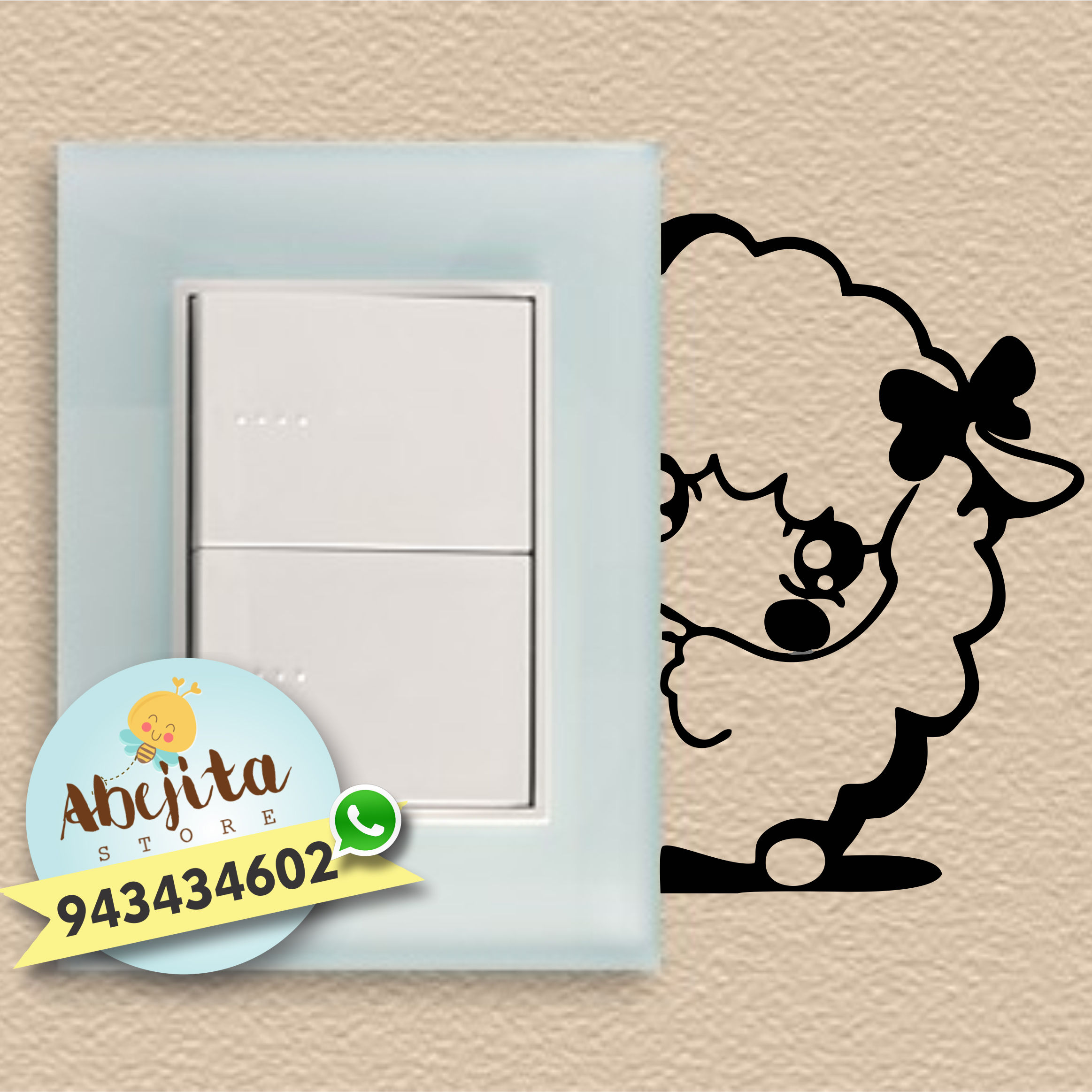 Adhesivo para interruptor: Sweet Sheep