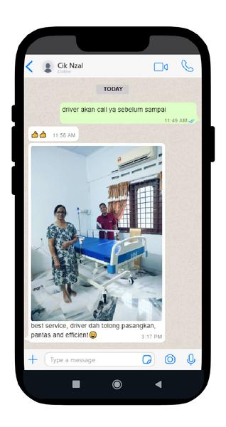 customer review katil hospital. pantas dan efficient