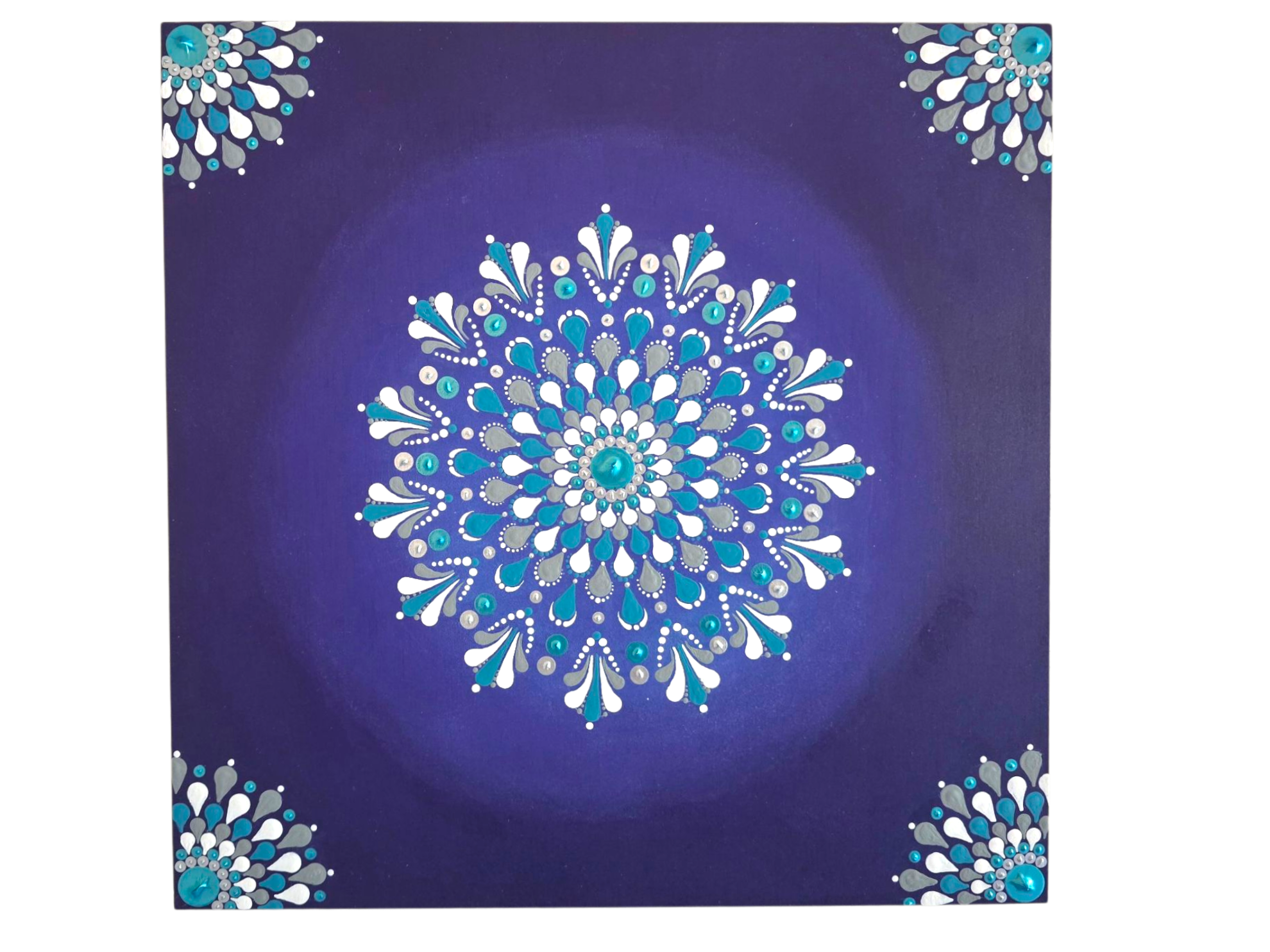 Serene Mandala Wooden Art