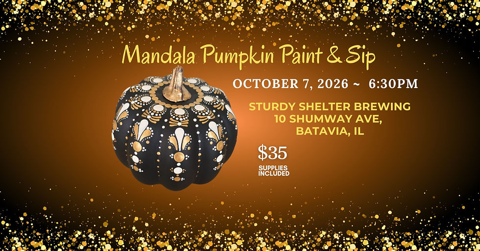 Mandala Pumpkin - Paint & Sip