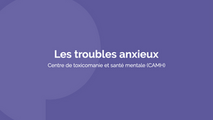 Les troubles anxieux