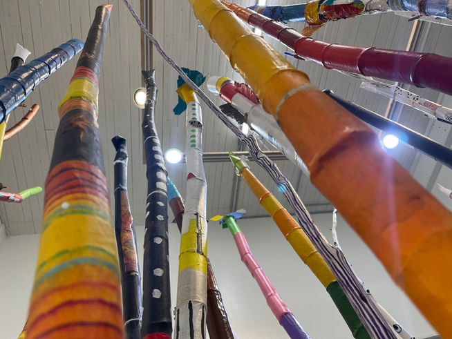 totem forest 31 pcs repurposed cardboard.jpeg