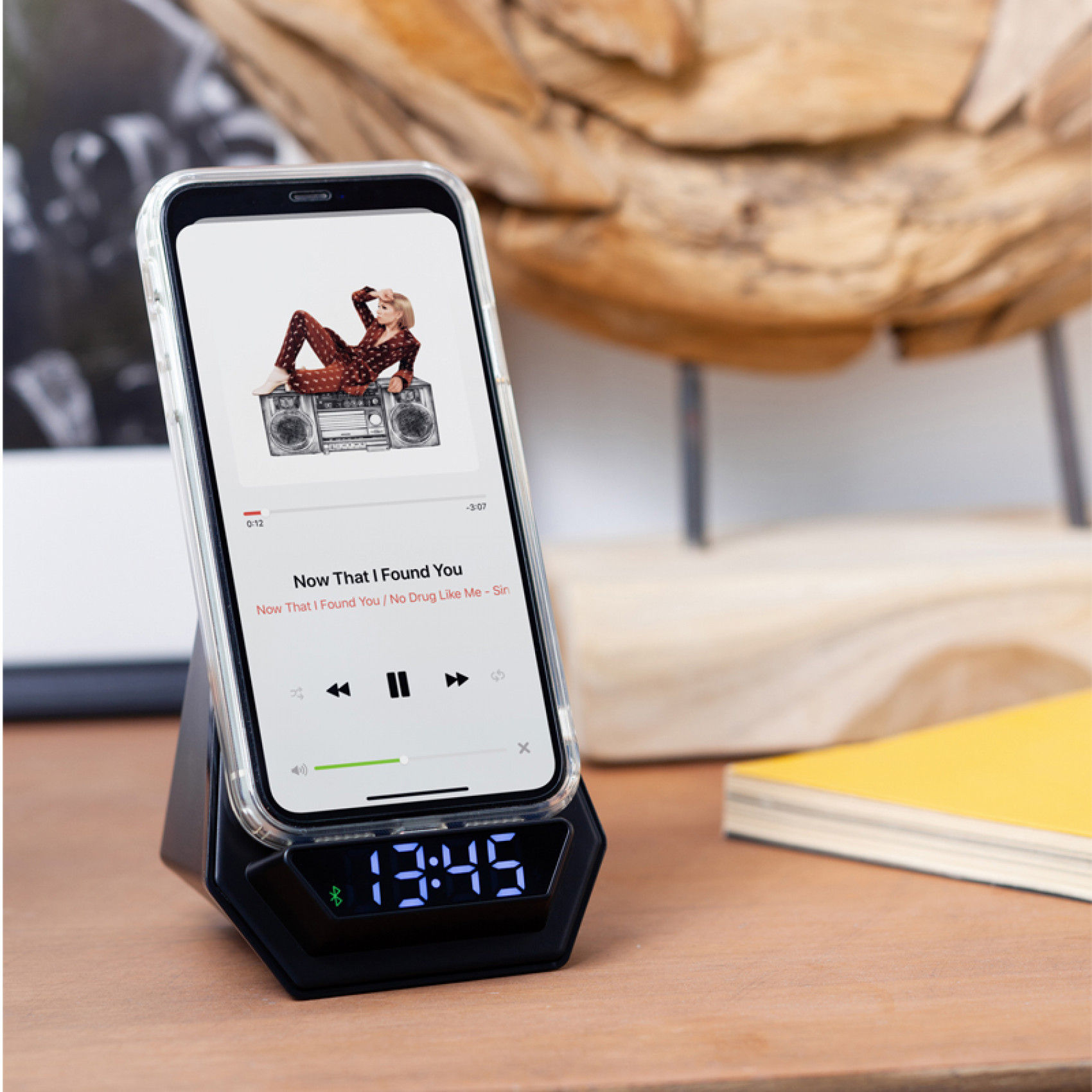4240 Wireless Şarj Hoparlör Dijital Saat