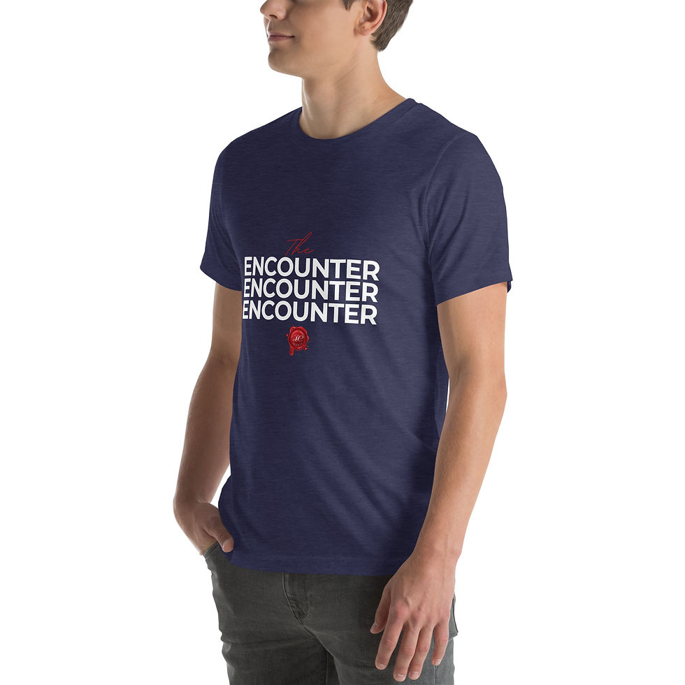 Thumbnail: The Encounter The Battle for the Soul of Humanity Mens Tee