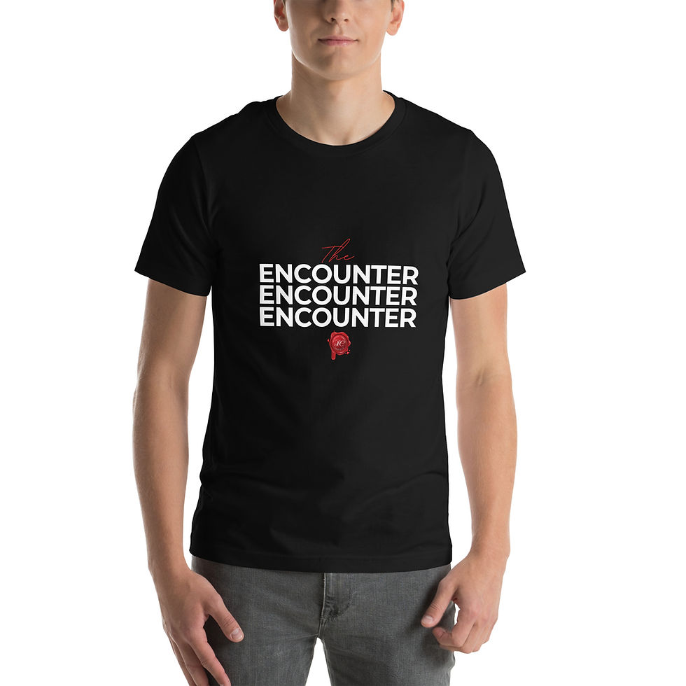 Thumbnail: The Encounter The Battle for the Soul of Humanity Mens Tee