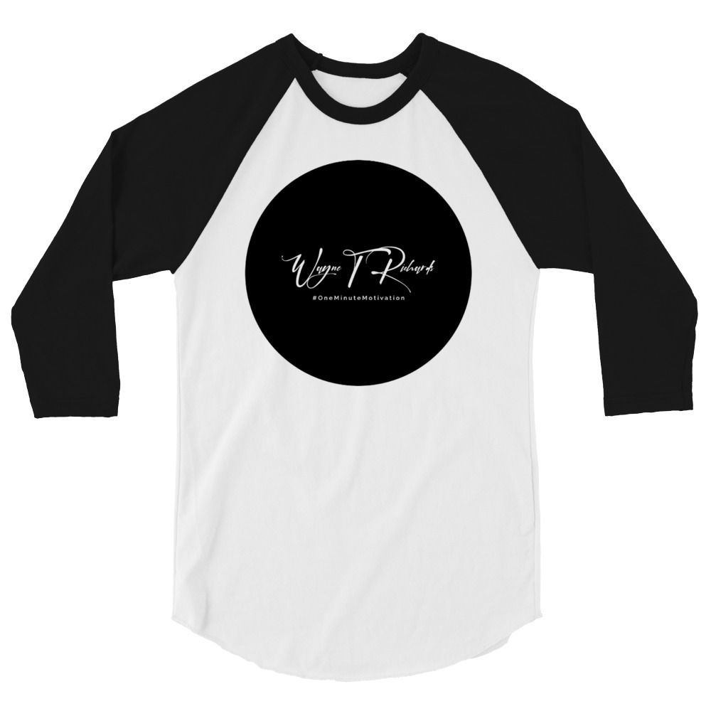 One minute Motivation 3/4 sleeve raglan shirt