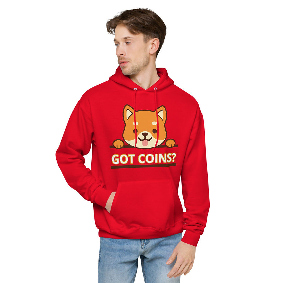 Thumbnail: Shiba Got Coins Unisex fleece hoodie