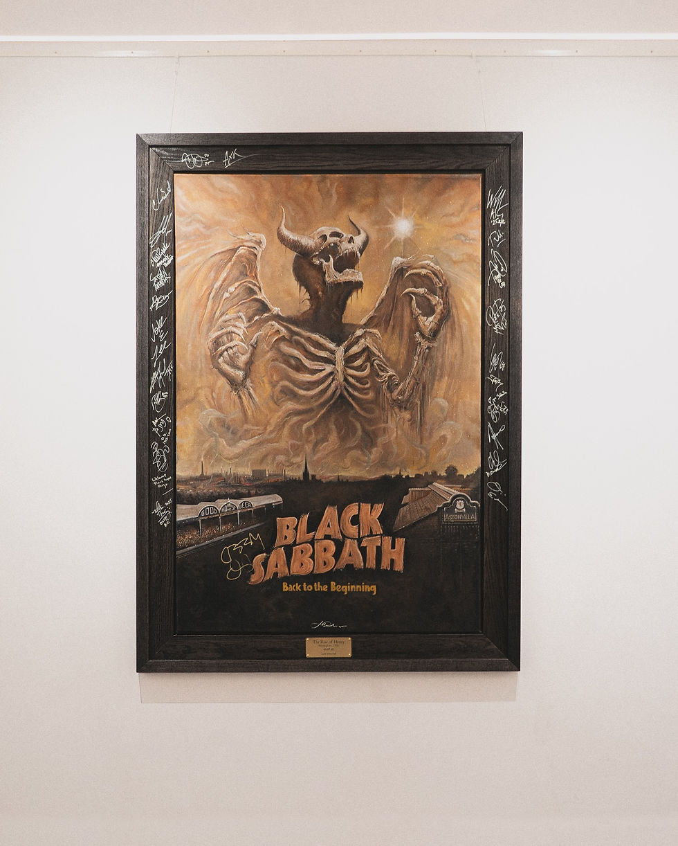 Luke McDonnell - Live backstage painting for Black Sabbath at their final show