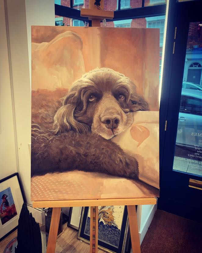 Oil painting by Luke Mcdonnell