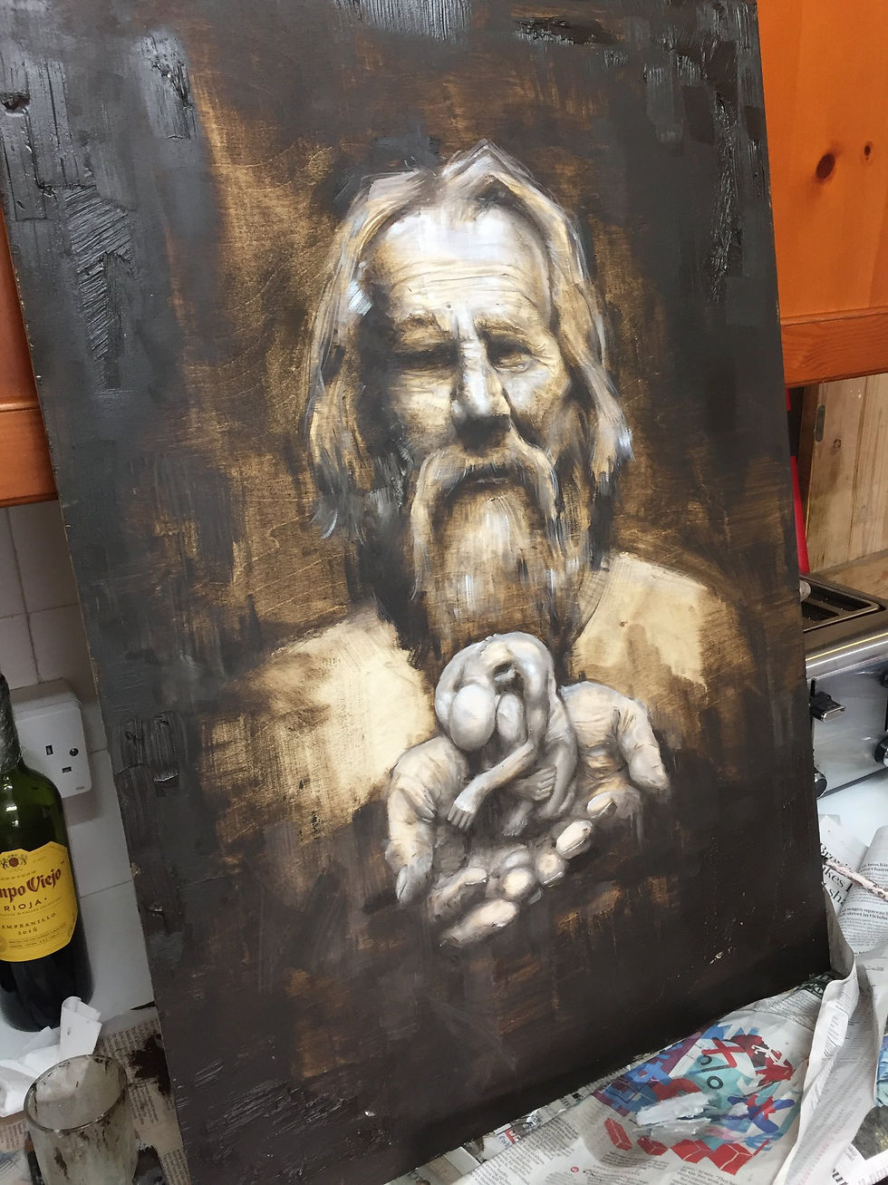 Oil on board