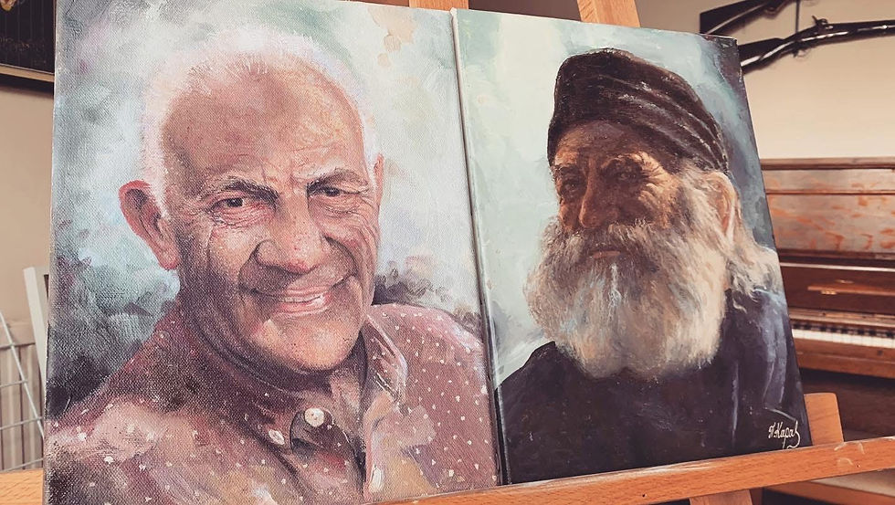 The Monk portrait - Oil on canvas