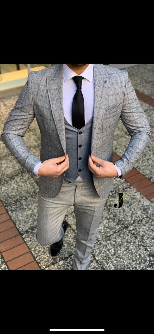 Thumbnail: Gentle men slim fit 3psc suits