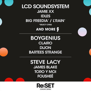 LCD Soundsystem, boygenius, Steve Lacy & more to play multi-city concert series