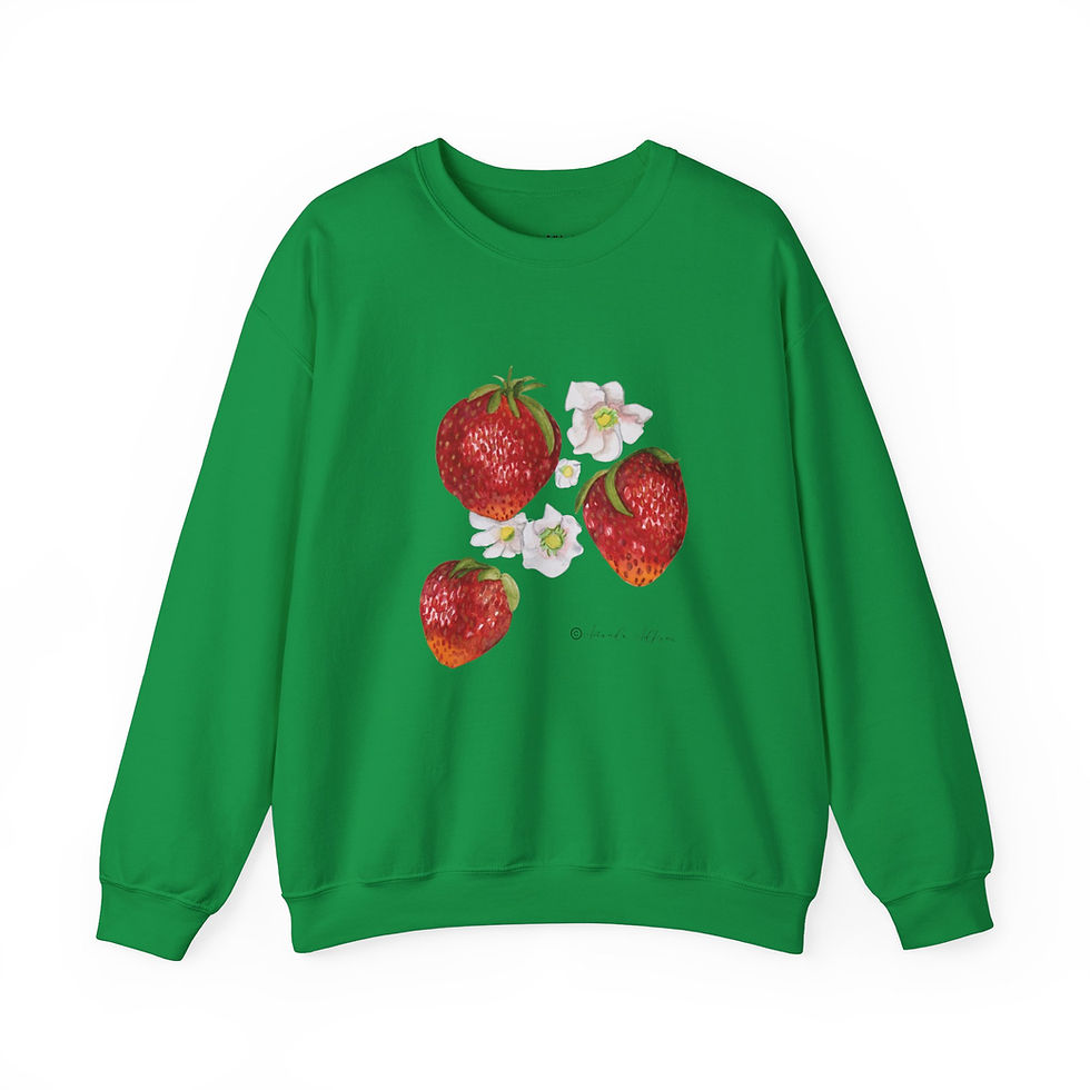 Thumbnail: Strawberry Watercolor Crewneck Sweatshirt