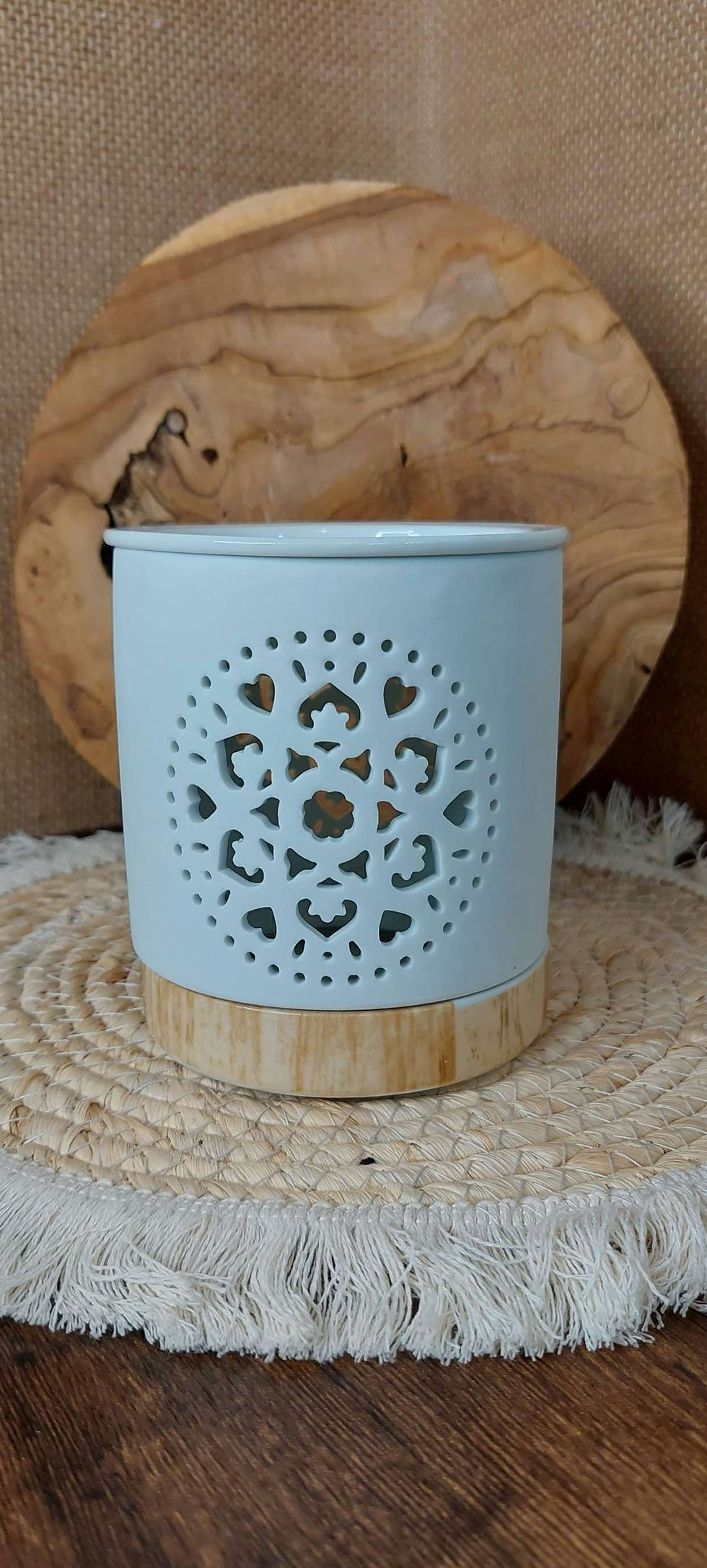 Miniature : Brûle-parfums mandala ajouré 
