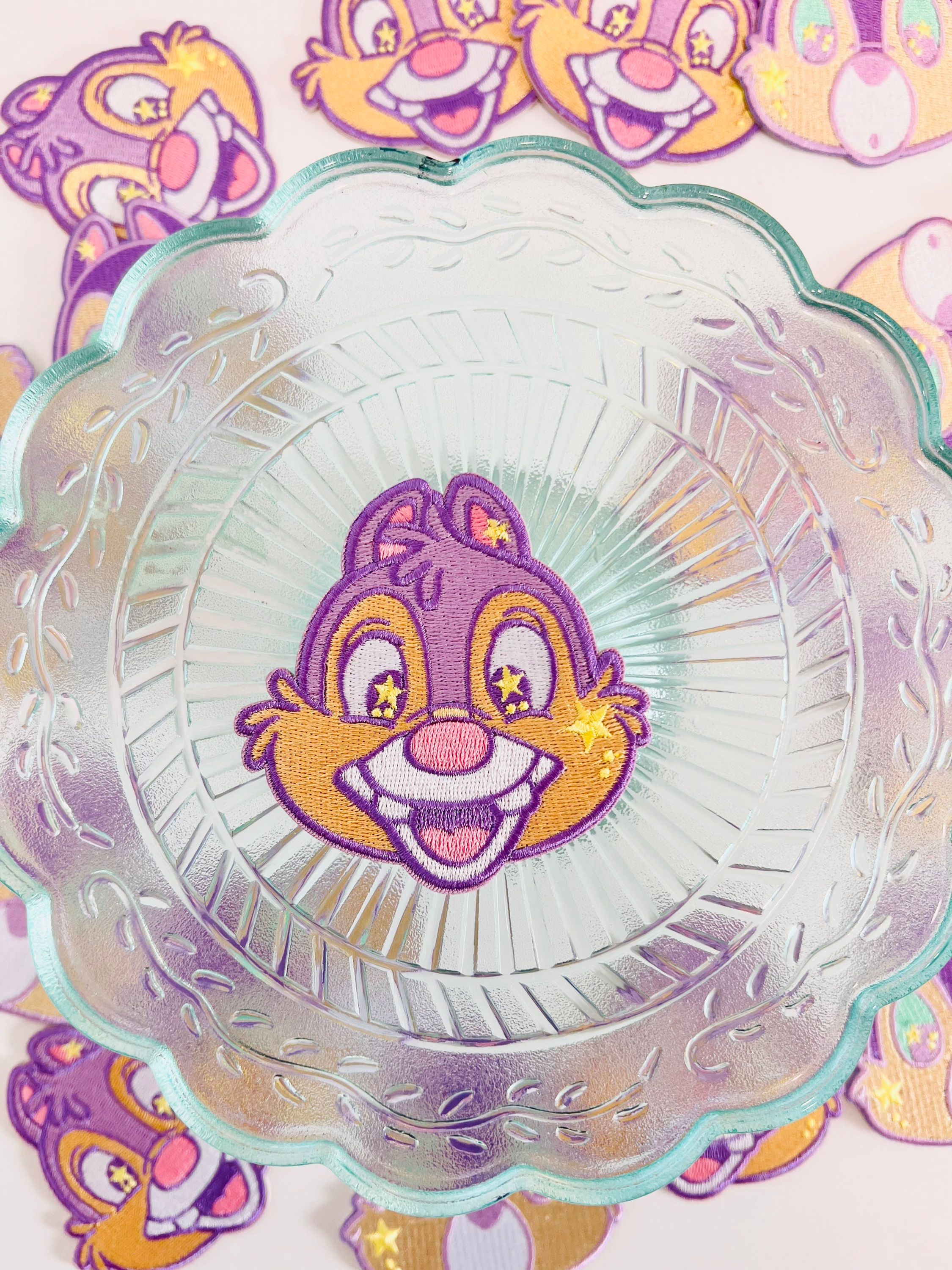 3" Pink Nose Chipmunk Patch