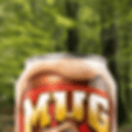 MUG Root Beer GIF shows their brand mascot appearing from a can and saying "hi."