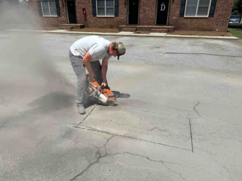 asphalt repair pothole repair by precision asphalt in sumter, sc