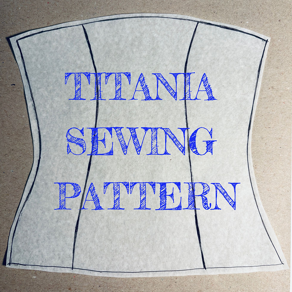 Titania sewing pattern from TrashionPattern