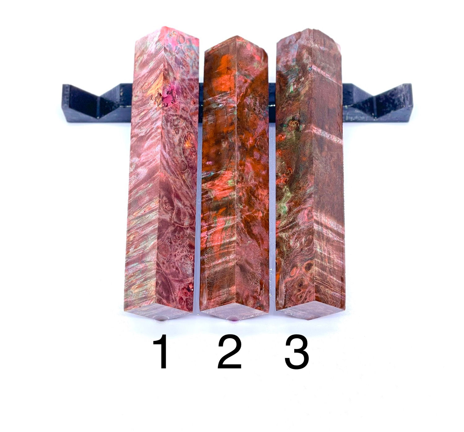 Pen Blank -  Multi-Dyed Maple Wood