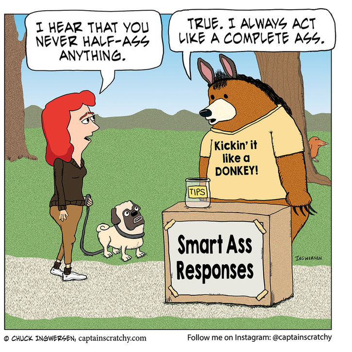 Bear makes an ass of himself
