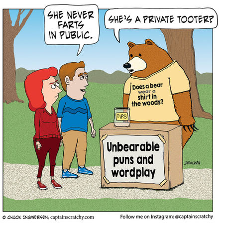 Does a bear make fart jokes in the woods?