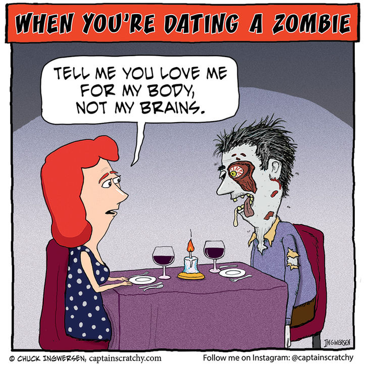 Zombie considers his girlfriend's request