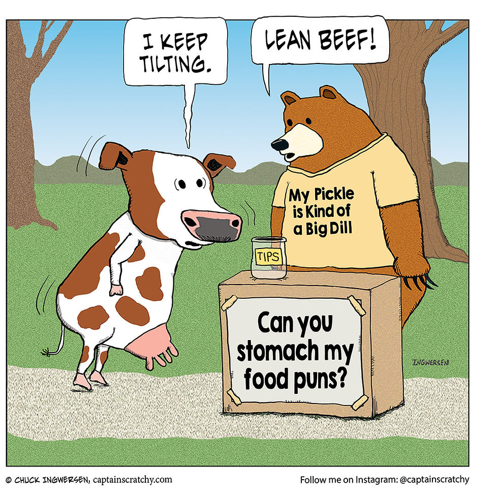 Another cow pun from the bear? He sure is milking them
