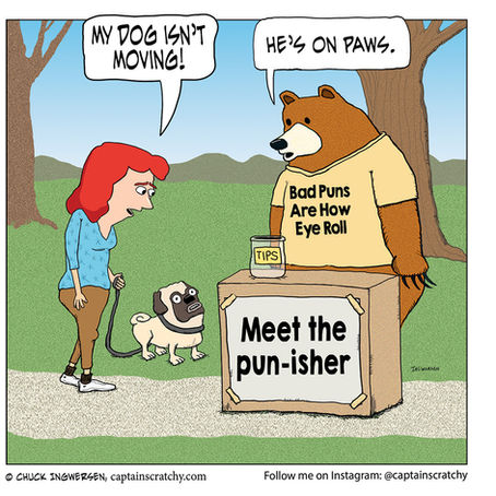 Bear's dog pun might make you hit pause
