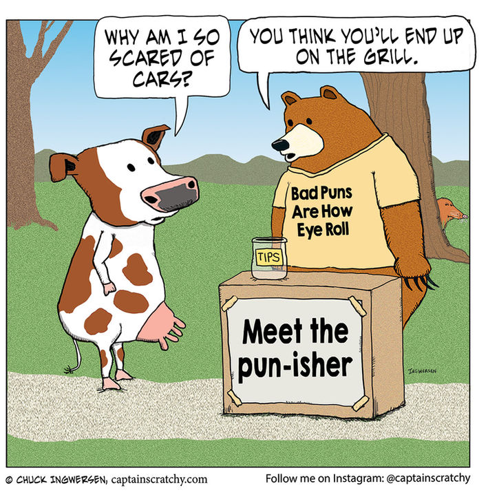Another udderly awful pun from a bear to a cow