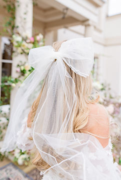 Corded Edge Tulle Bridal Bow