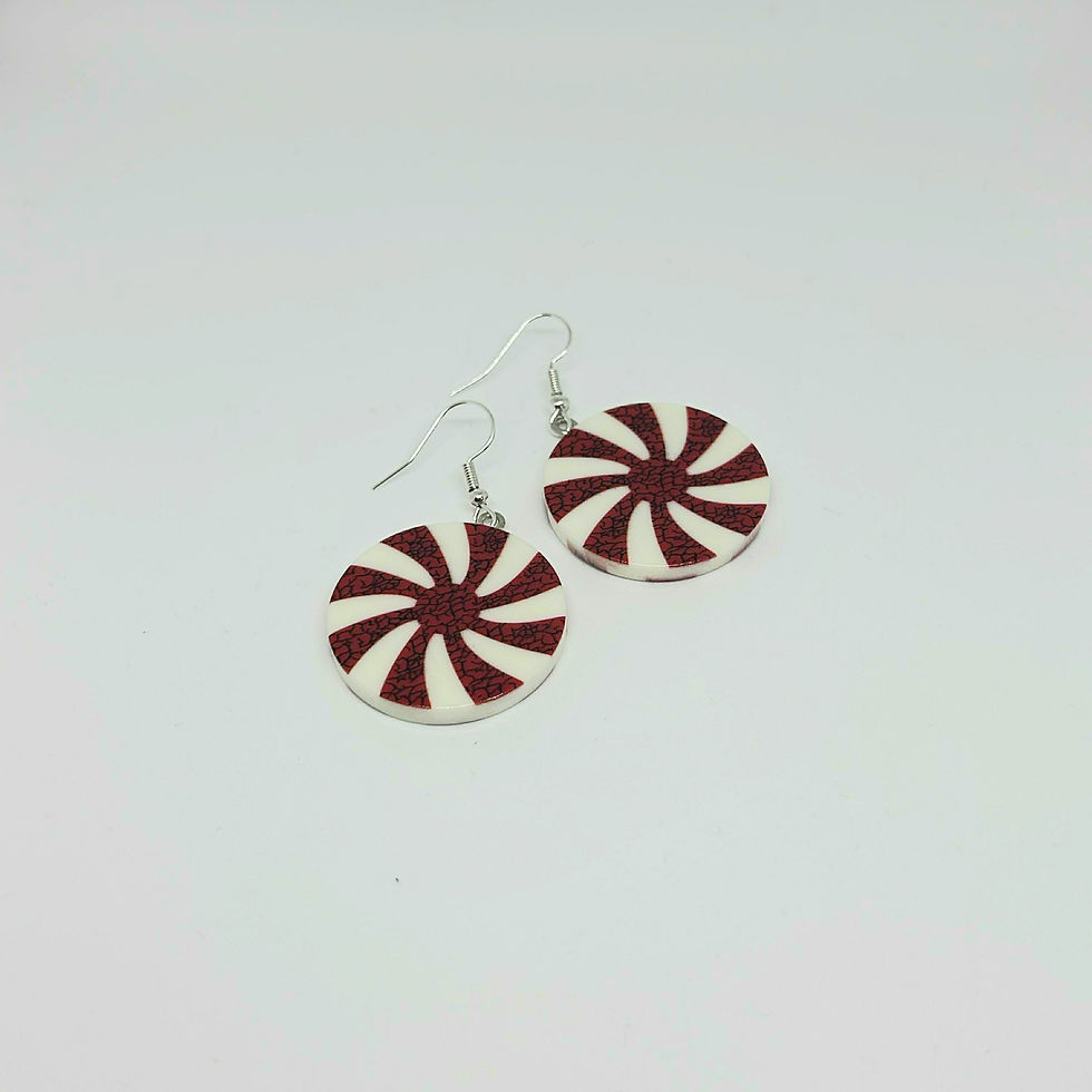 Peppermint Swirl Earrings